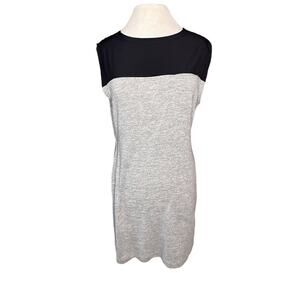 Lole Knit Dress Size Large Sleeveless Black And Grey travel dress casual light